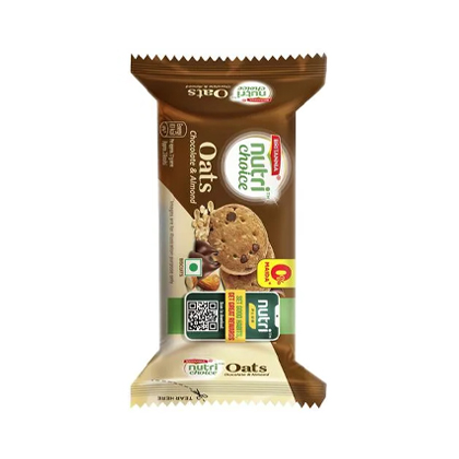 Britannia Biscuits Nutri Choice Oats Chocolate And Almond 